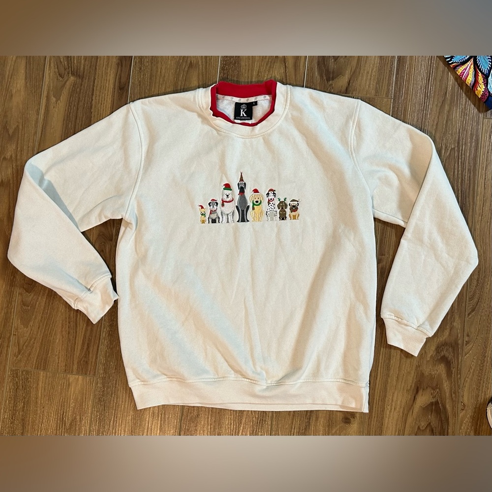KING UNIVERSAL DOG CHRISTMAS SWEATSHIRT